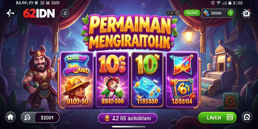 Gameplay menarik dari 62IDN dengan visual yang mencolok.