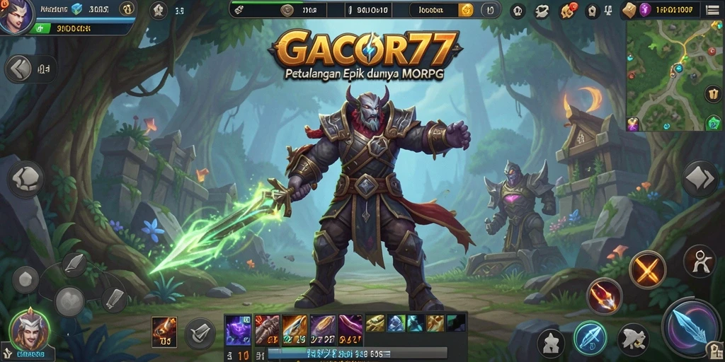 Screenshot GACOR77 menampilkan aksi seru dalam petualangan MMORPG.