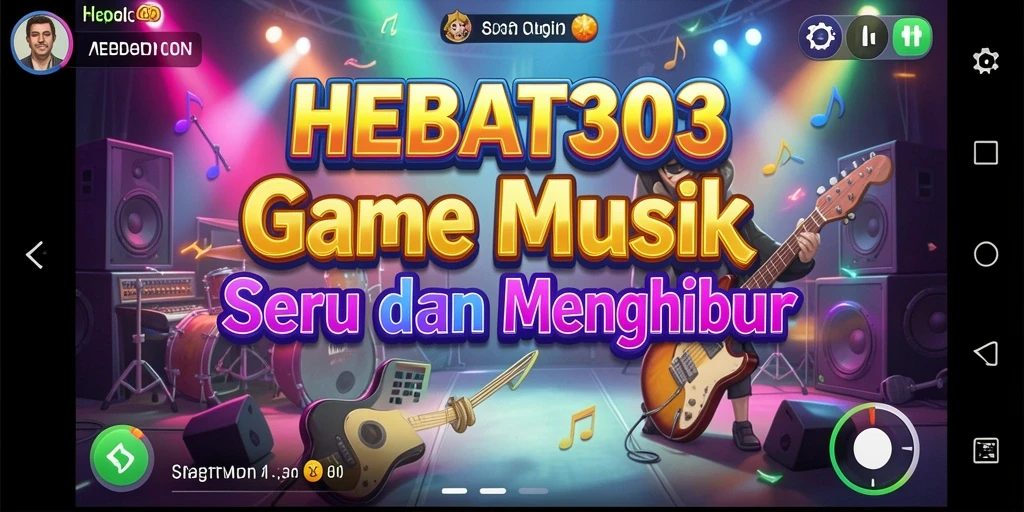 Tampilan gameplay HEBAT303 dengan berbagai lagu menarik dan antarmuka yang menarik.