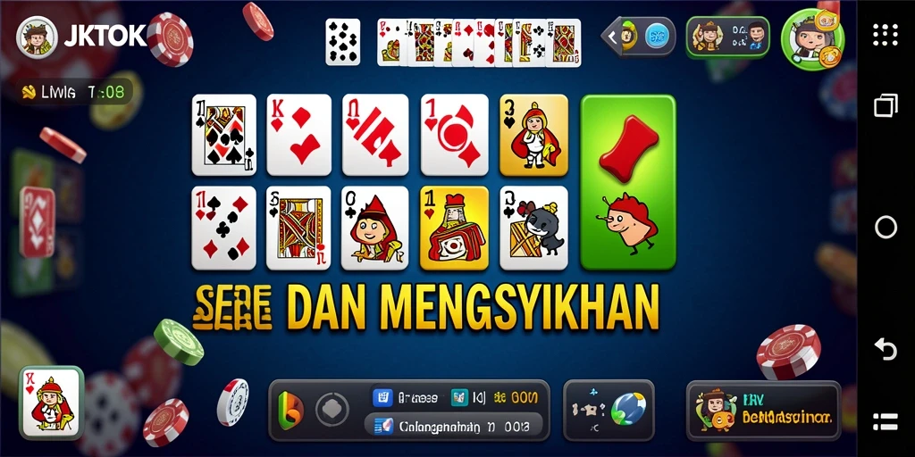 Screenshot gameplay <strong>JKTOK</strong> dengan aksi domino yang seru.