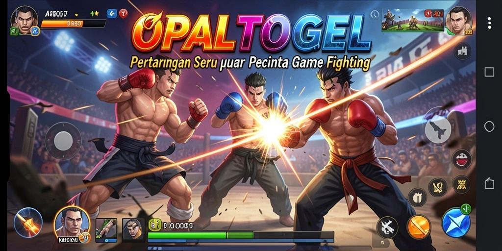 Tampilan aksi bertarung seru di OPALTOGEL.