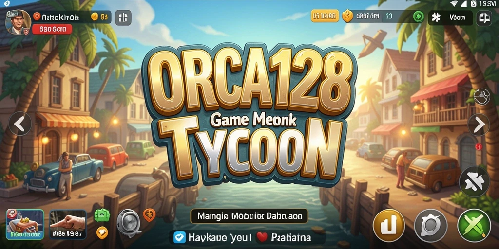 Tampilan gameplay <strong>ORCA128</strong> saat mengelola bisnis Tycoon yang sukses.