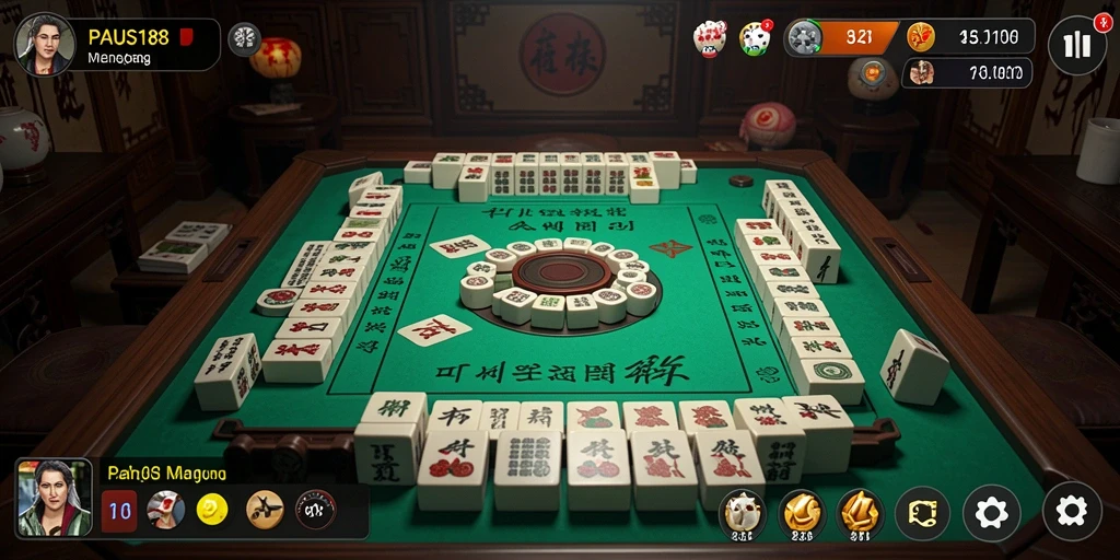 Tampilan utama PAUS188 menampilkan gameplay Mahjong yang seru dan menantang.