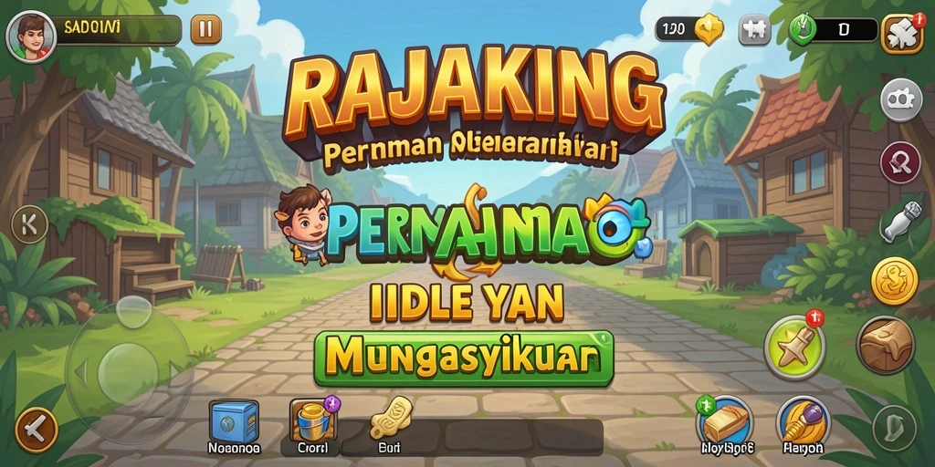 Tampilan gameplay RAJAKING yang seru dan menarik