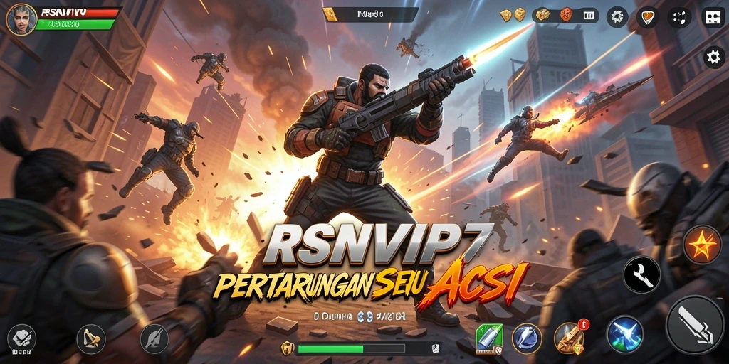 Screenshot RSNVIP7 menampilkan aksi mendebarkan dalam pertarungan intens.