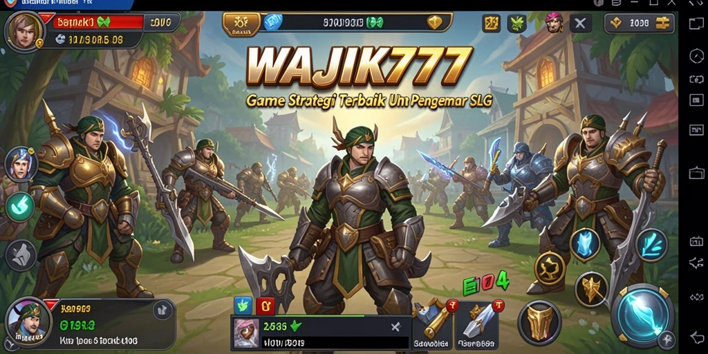 Screenshot gameplay WAJIK777 menampilkan pertarungan epik dan strategi mendalam.